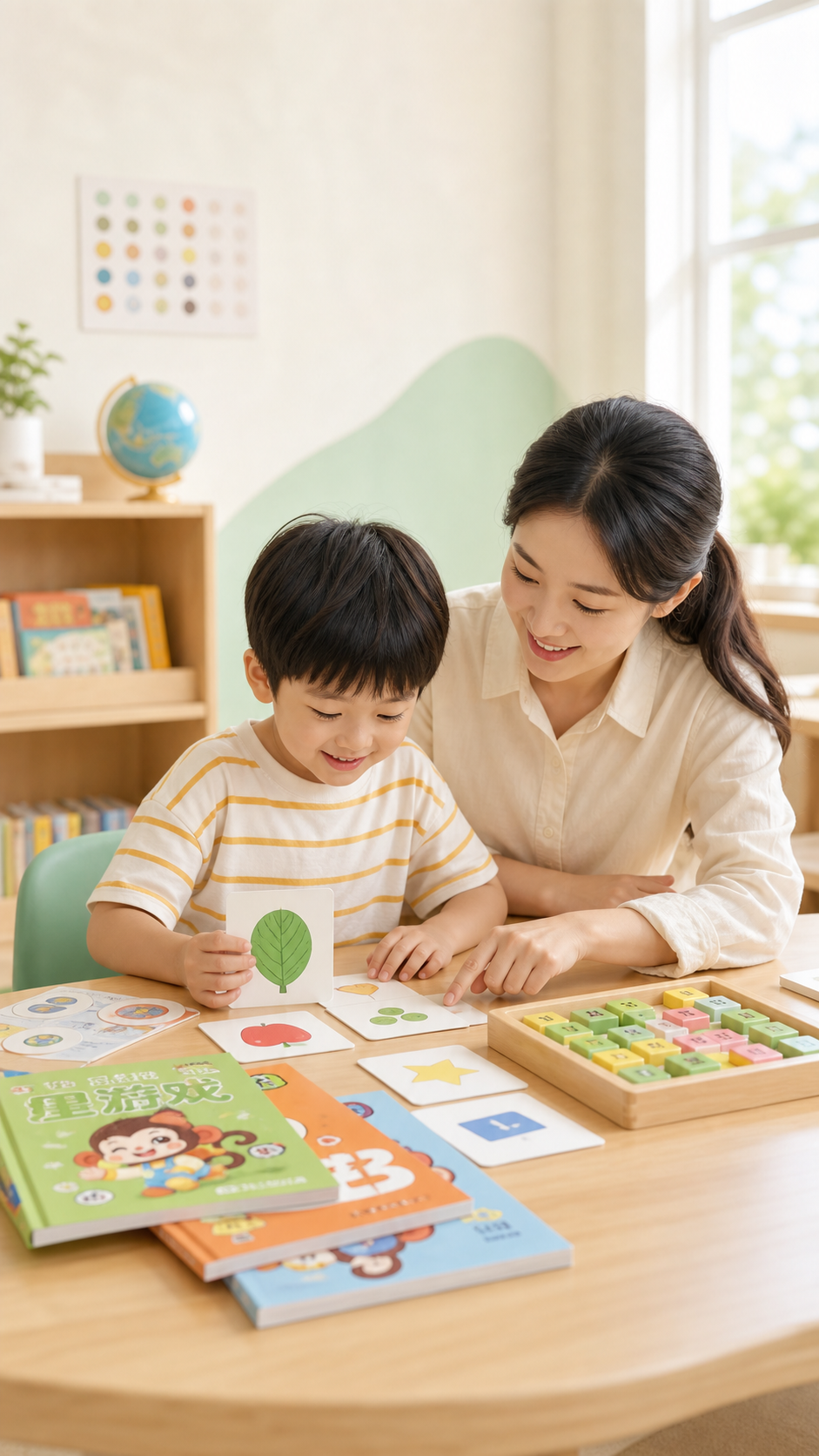 孩子学习与家长放心的真实教育场景辅助图